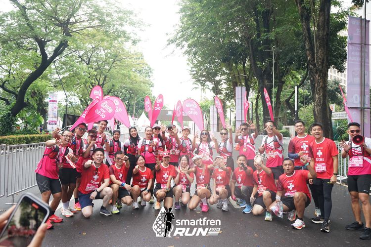 Race photo from Smartfren Run 2024