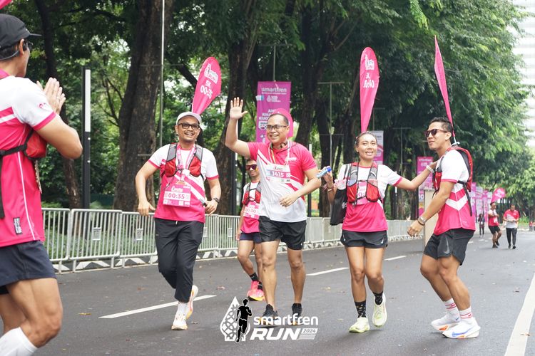 Race photo from Smartfren Run 2024