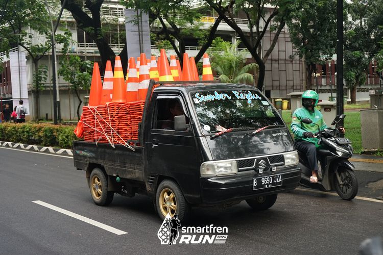 Race photo from Smartfren Run 2024