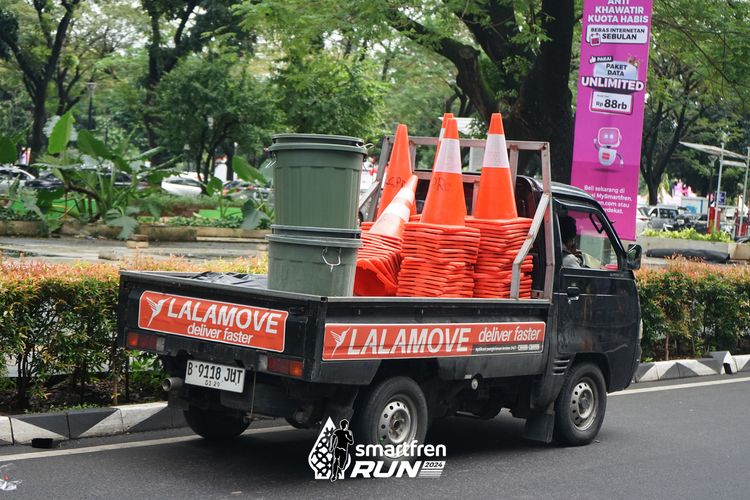Race photo from Smartfren Run 2024