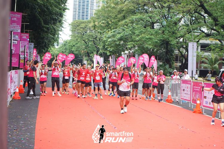 Race photo from Smartfren Run 2024