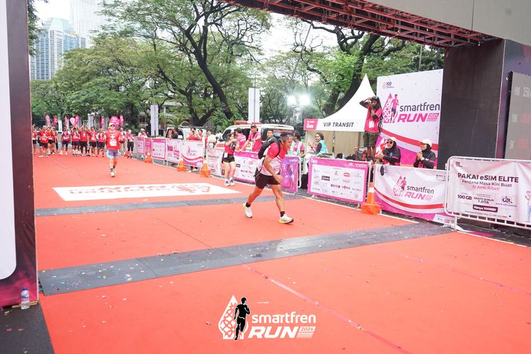 Race photo from Smartfren Run 2024