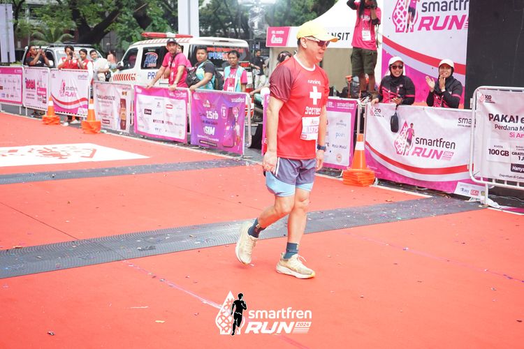 Race photo from Smartfren Run 2024