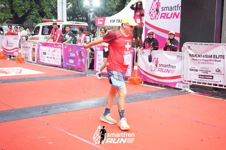 Race photo from Smartfren Run 2024