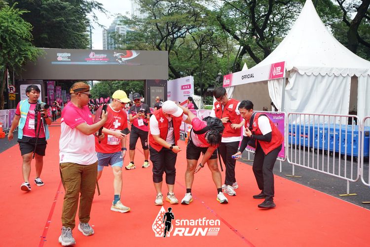 Race photo from Smartfren Run 2024