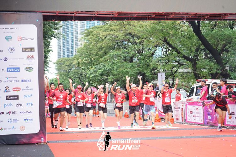 Race photo from Smartfren Run 2024
