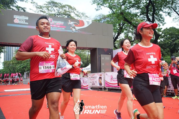 Race photo from Smartfren Run 2024