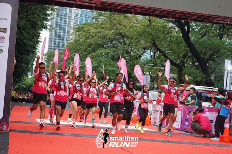 Race photo from Smartfren Run 2024