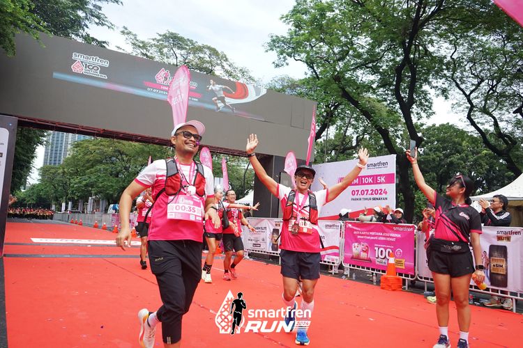 Race photo from Smartfren Run 2024