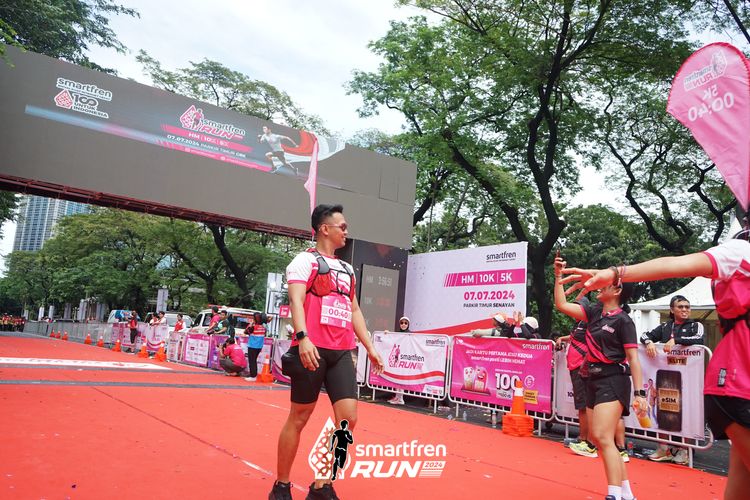 Race photo from Smartfren Run 2024