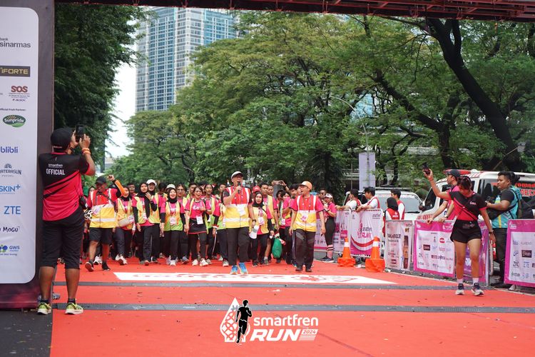 Race photo from Smartfren Run 2024
