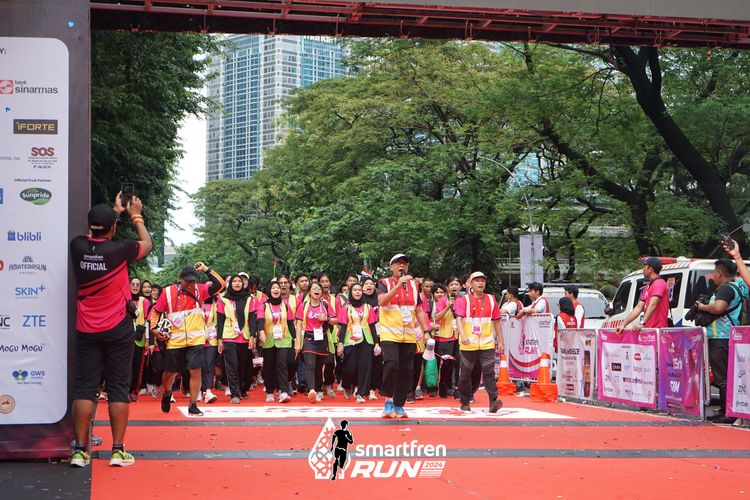 Race photo from Smartfren Run 2024