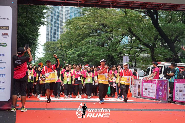 Race photo from Smartfren Run 2024