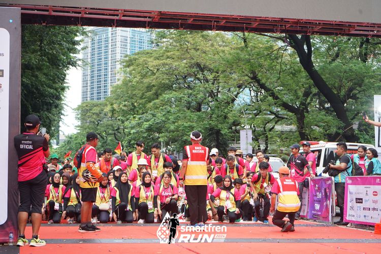 Race photo from Smartfren Run 2024