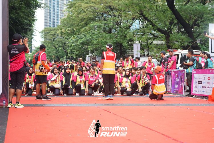 Race photo from Smartfren Run 2024