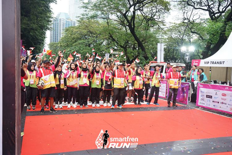 Race photo from Smartfren Run 2024
