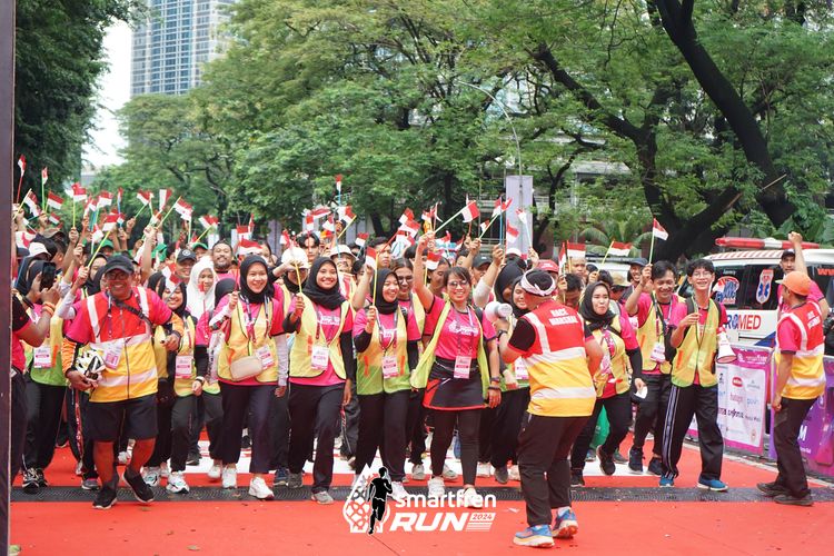 Race photo from Smartfren Run 2024