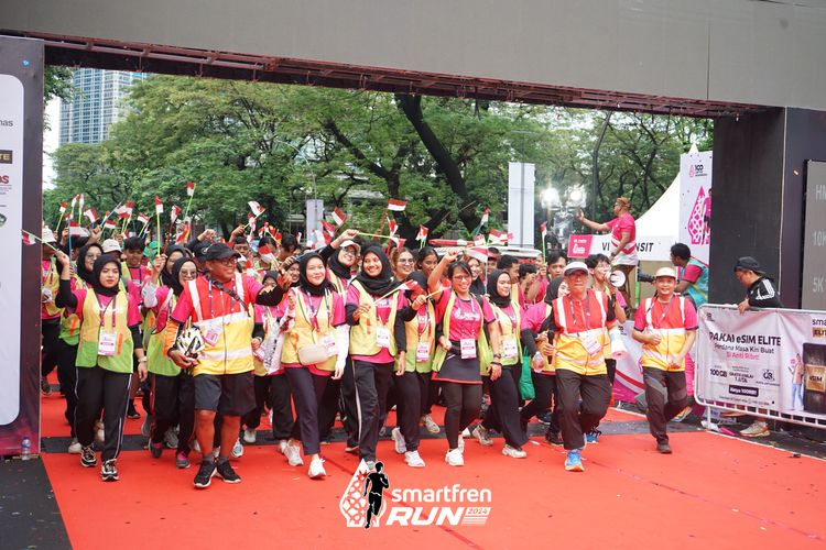 Race photo from Smartfren Run 2024