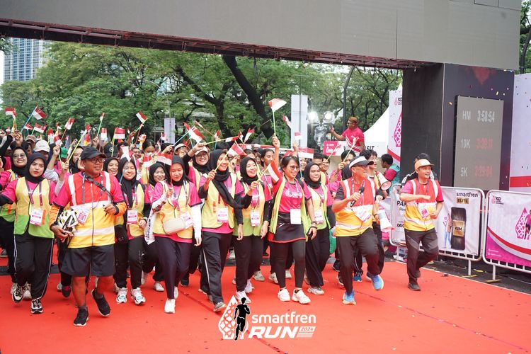 Race photo from Smartfren Run 2024