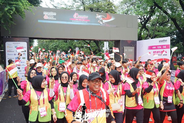 Race photo from Smartfren Run 2024