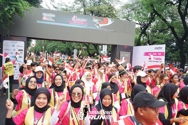 Race photo from Smartfren Run 2024