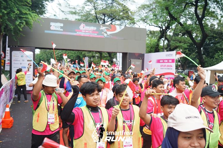 Race photo from Smartfren Run 2024
