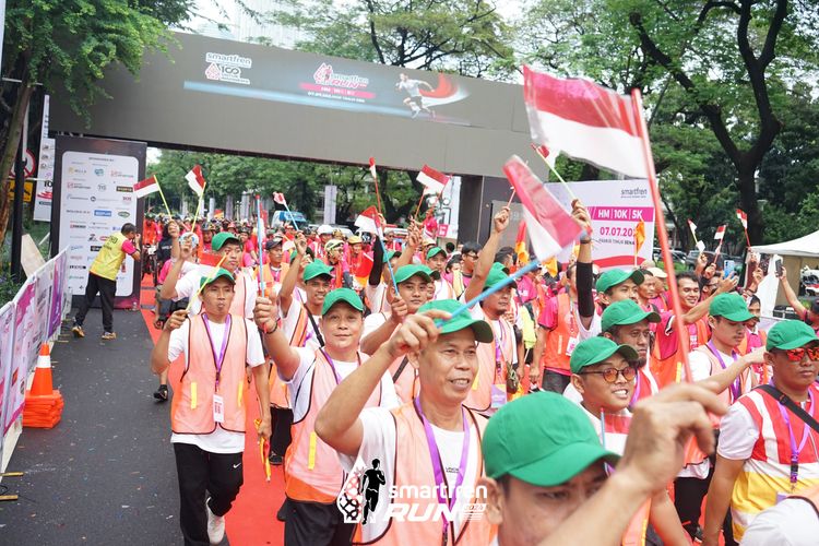 Race photo from Smartfren Run 2024