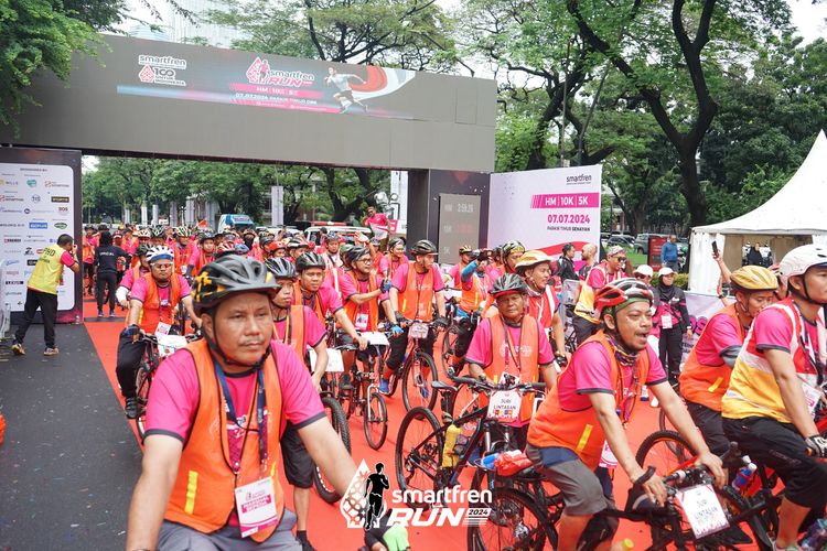 Race photo from Smartfren Run 2024