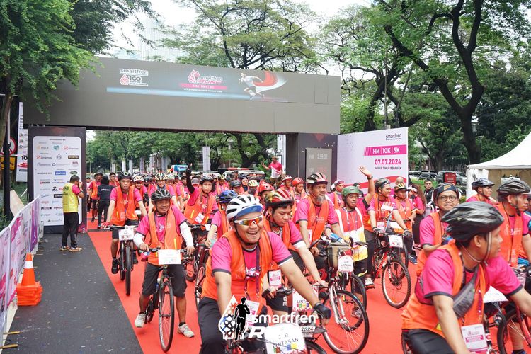 Race photo from Smartfren Run 2024