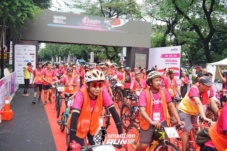 Race photo from Smartfren Run 2024