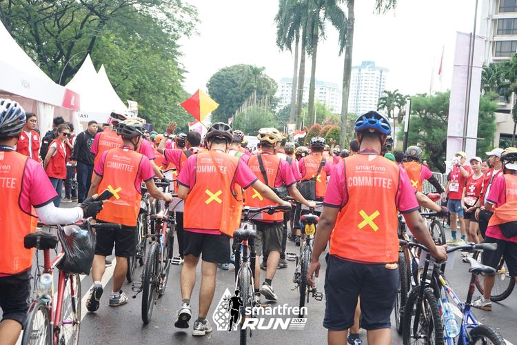 Race photo from Smartfren Run 2024