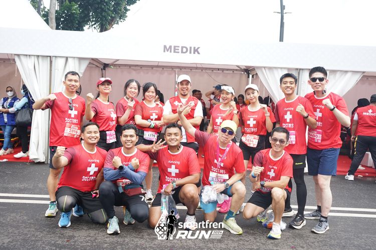 Race photo from Smartfren Run 2024