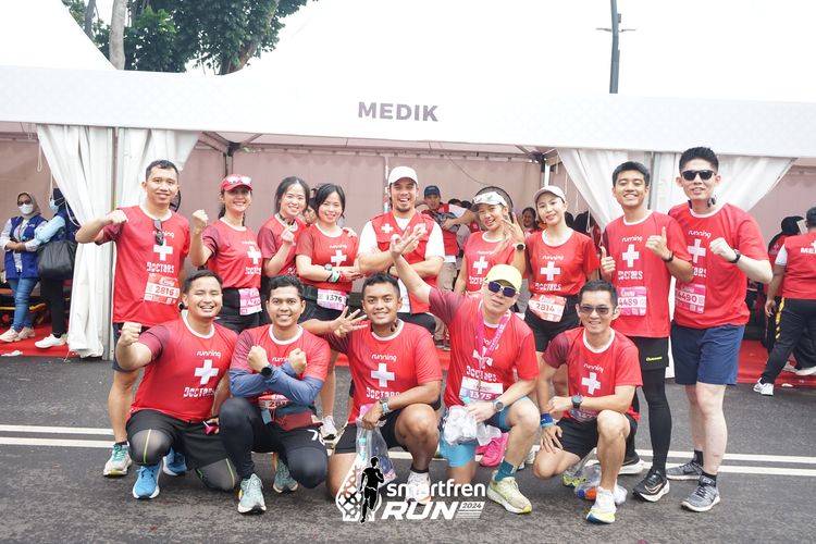 Race photo from Smartfren Run 2024