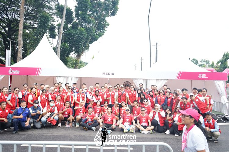 Race photo from Smartfren Run 2024