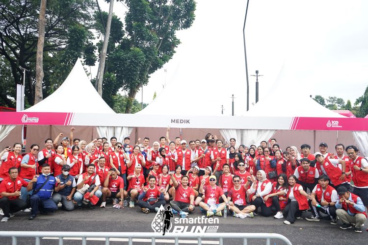 Race photo from Smartfren Run 2024