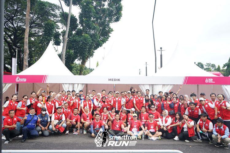 Race photo from Smartfren Run 2024