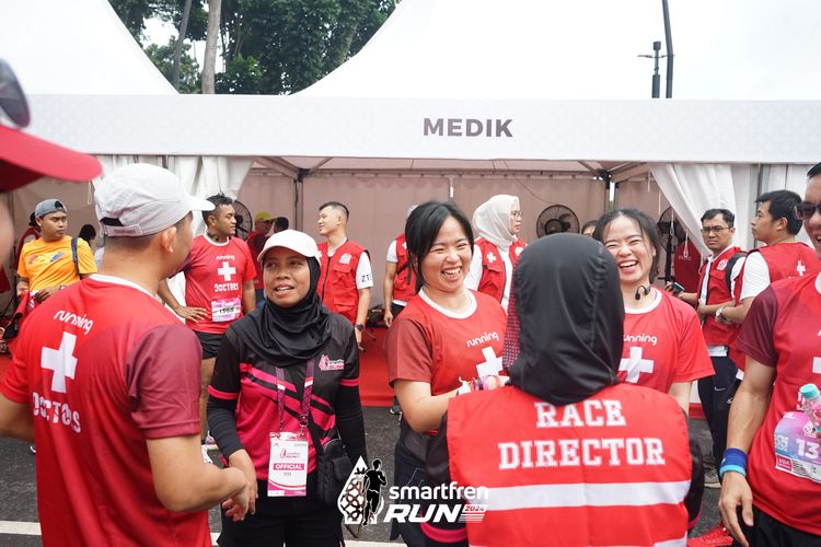 Race photo from Smartfren Run 2024