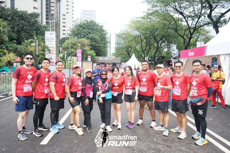 Race photo from Smartfren Run 2024