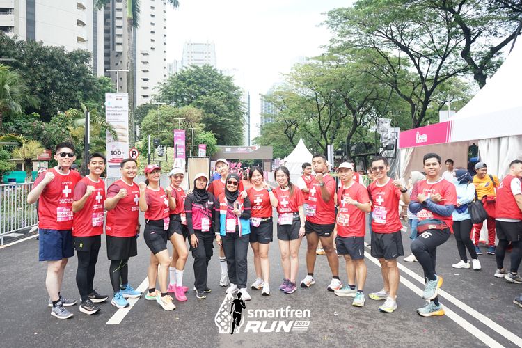 Race photo from Smartfren Run 2024