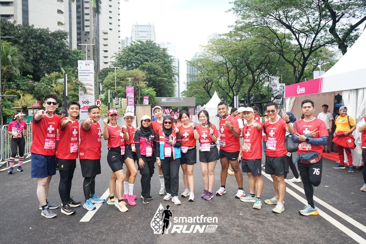 Race photo from Smartfren Run 2024