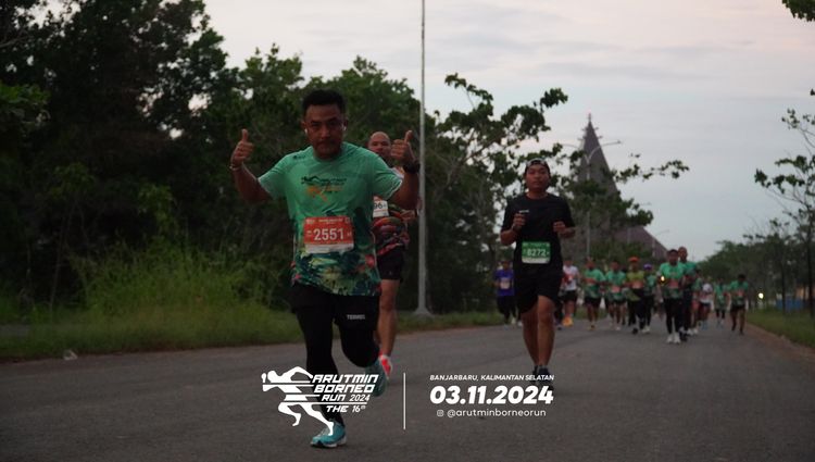 Race photo from Arutmin Borneo Run 2024