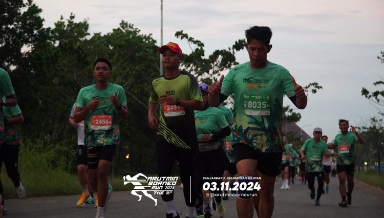 Race photo from Arutmin Borneo Run 2024
