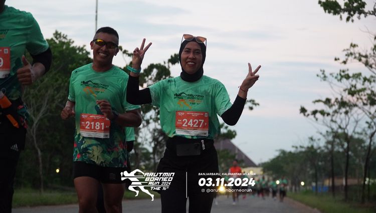 Race photo from Arutmin Borneo Run 2024
