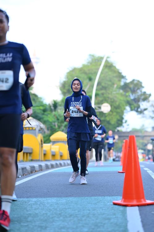 Race photo from KEMLU RUN 2025