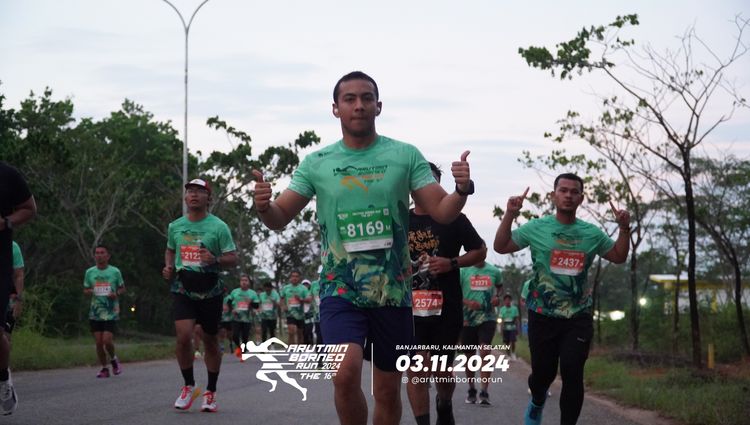 Race photo from Arutmin Borneo Run 2024