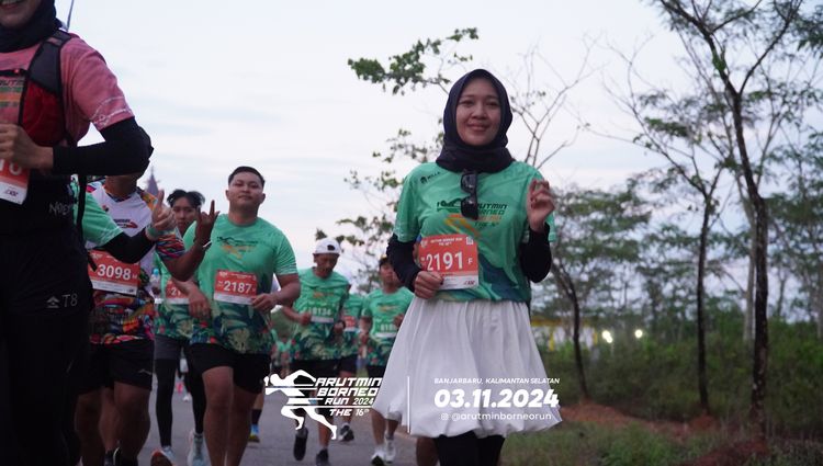 Race photo from Arutmin Borneo Run 2024