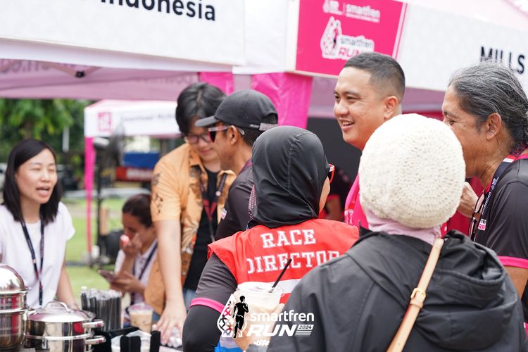 Race photo from Smartfren Run 2024