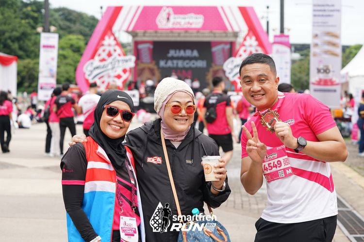 Race photo from Smartfren Run 2024