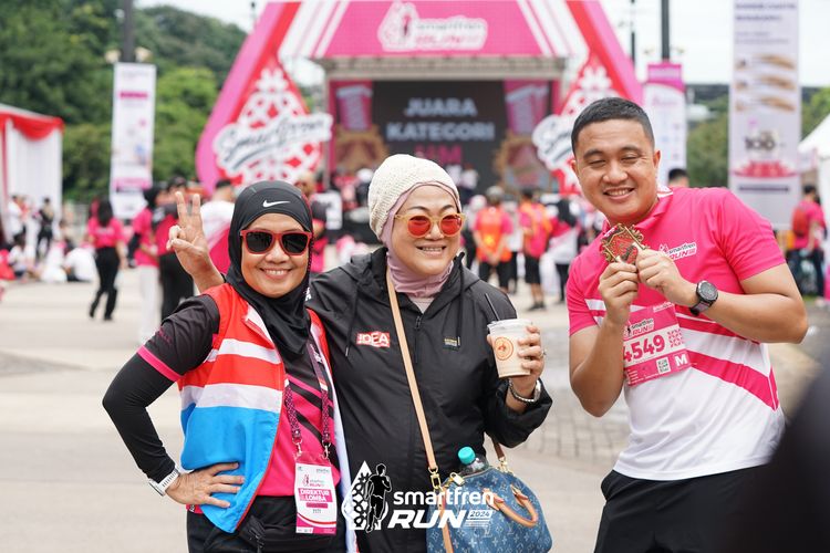 Race photo from Smartfren Run 2024