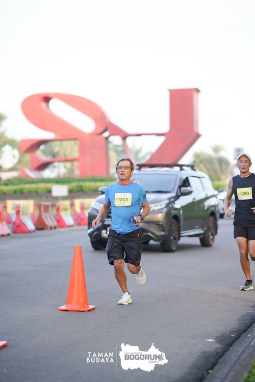 Race photo from Taman Budaya x BOGORUN 2025